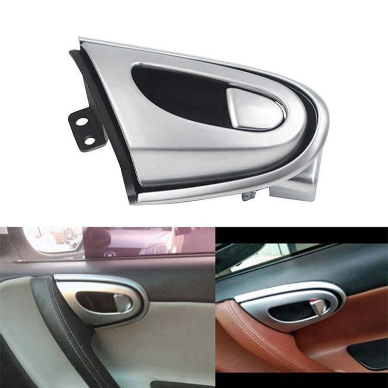 2X Car Right Inside Door Handle For Luxgen 7 SUV U7 2011-2017 Door Handle Chrom Eplate Inner Door Clasp