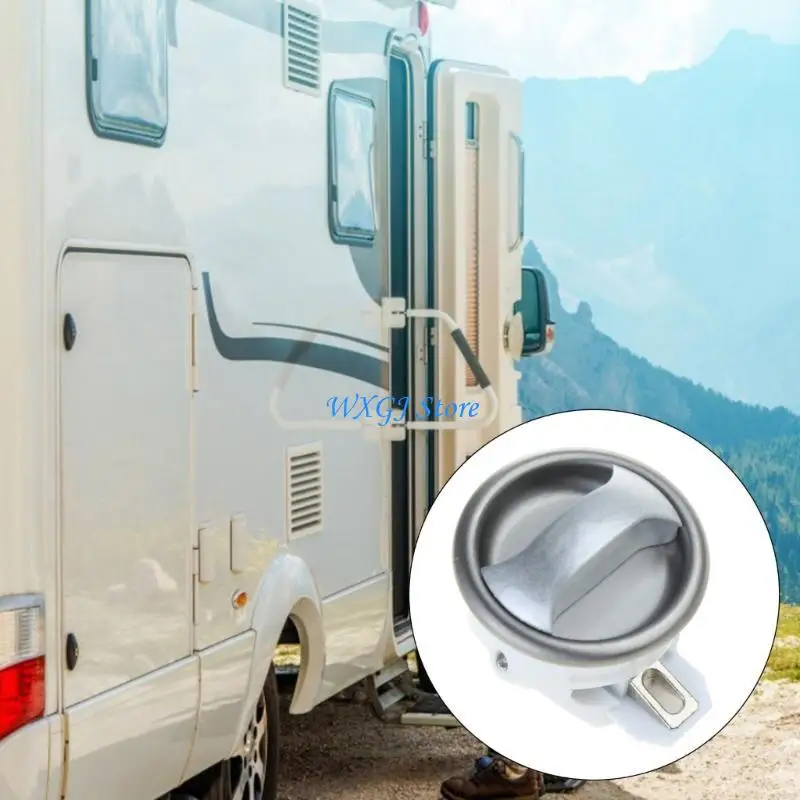 

37JE Professional RVs Cabinet Button Lock Rotatable Lock Keyless Round Lock fitting for Motorhome Small