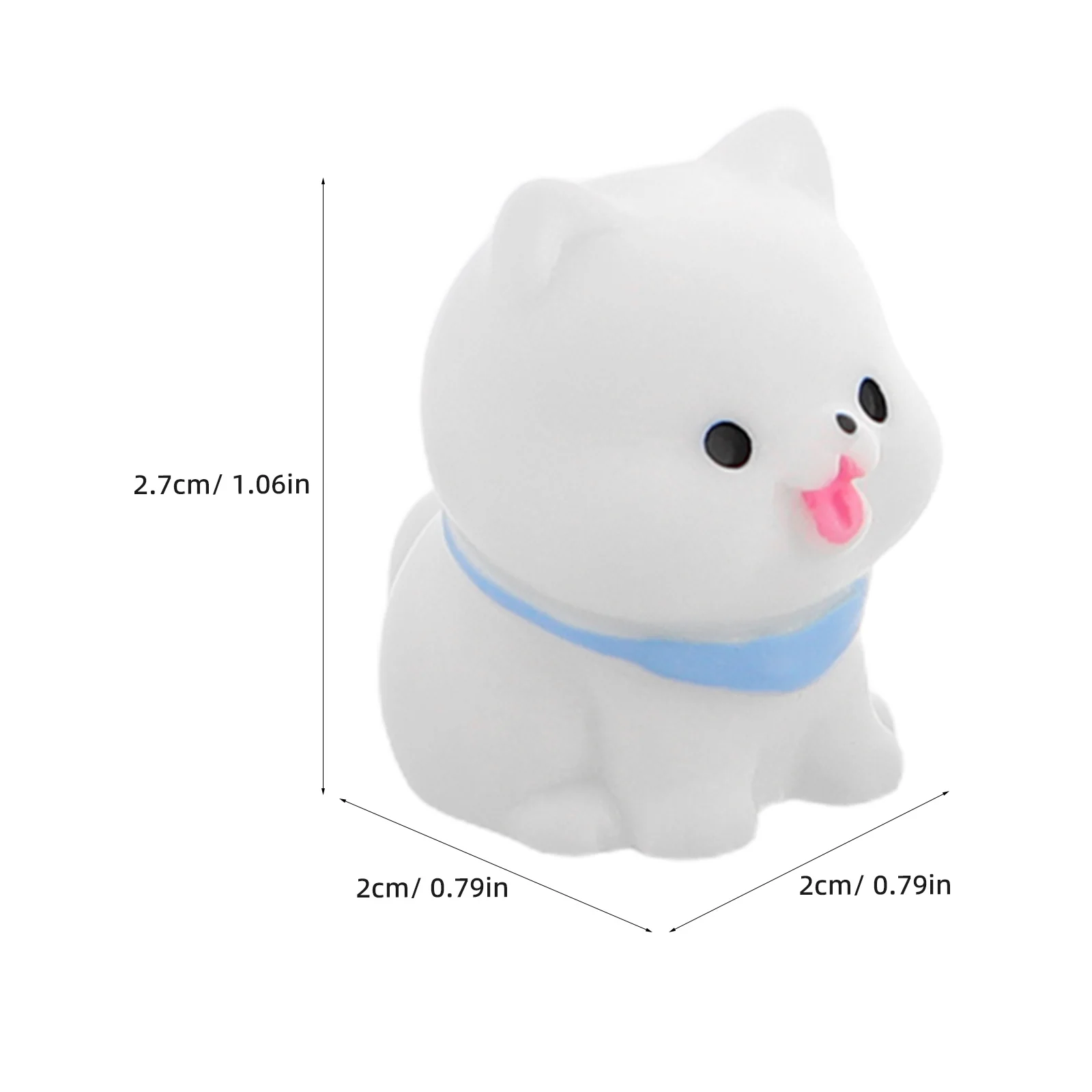 8 figurines de chiens Samoyed en résine miniature, accessoires de micro-paysage, pour bonsaï, tableau de bord de voiture, décoration de la maison