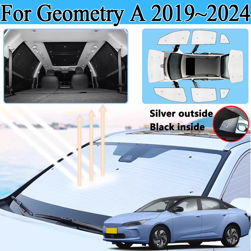

Sun Visor For Geely Geometry A 2019 2020~2024 Accessories Front Car Sunshade Anti-UV Privacy Blocks Car Covers Heat Insulation