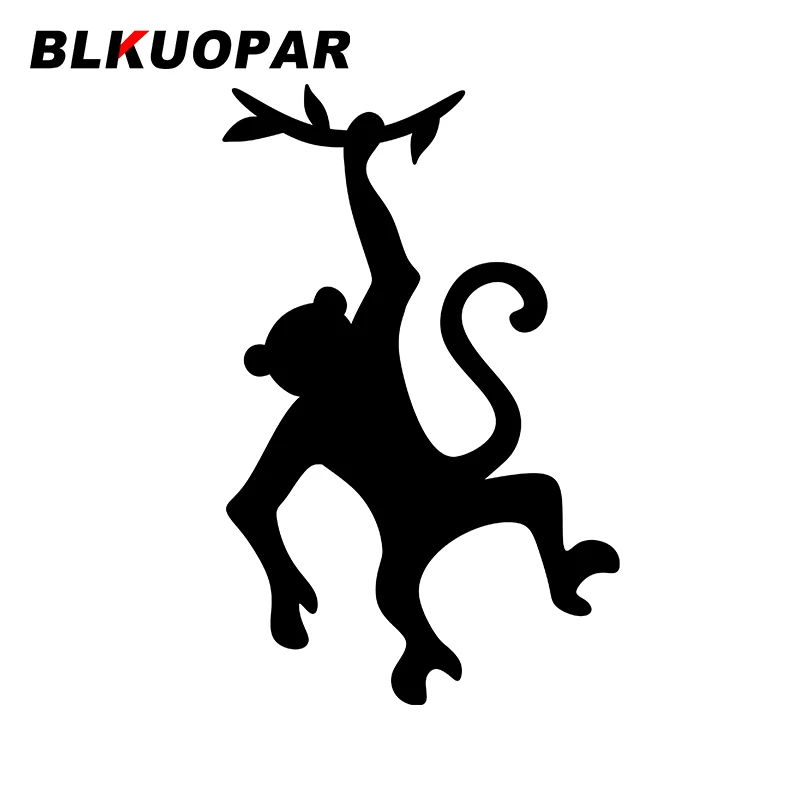 

BLKUOPAR для подвешивания обезьяны силуэт автомобильные наклейки модные наклейки виниловая автомобильная пленка кемперван мотоциклетный шлем водостойкий