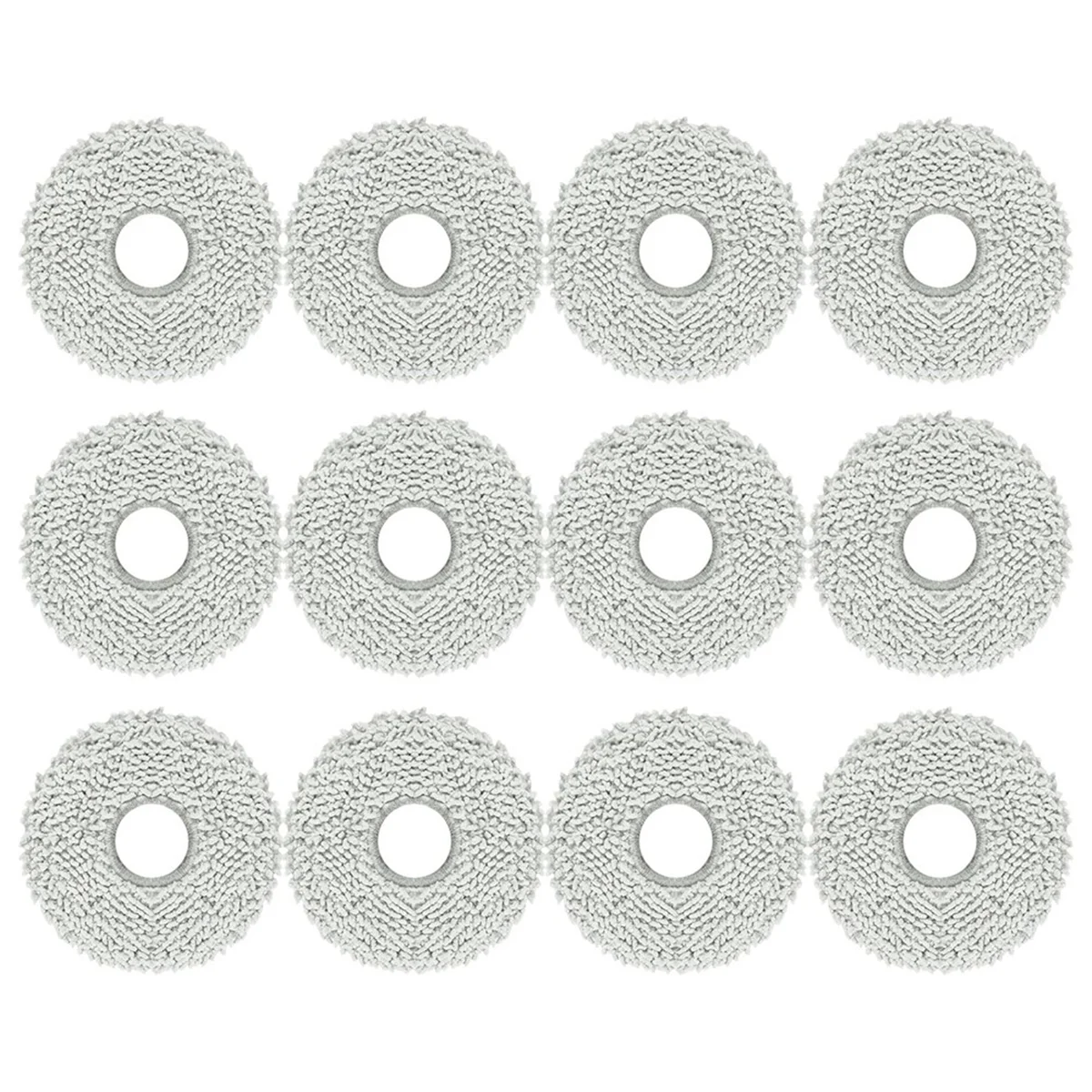 A13I 12 Pack Washable Mopping Pads for Dreame L10S /L10/ L20 / L30/ X30/ Ecovacs Deebot X2 Omni/ T20 Omni/ T10 Omni/ X1 Omni