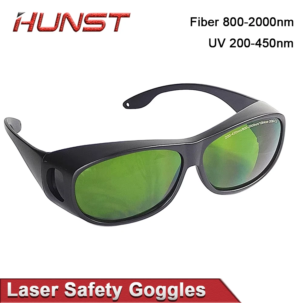 Hunst Laser Safety Goggles Protective Glasses Shield Protection Eyewear 200-450nm 800nm-2000nm For YAG Fiber UV Laser