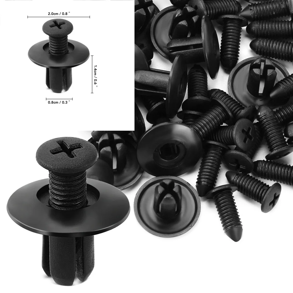 20 шт. 8 мм автомобильные пластиковые винтовые крепления, зажимы, аксессуары для Mercedes Benz S550 S500 IAA G500 ML F125 E550 E350 W205 W201 B200 B1