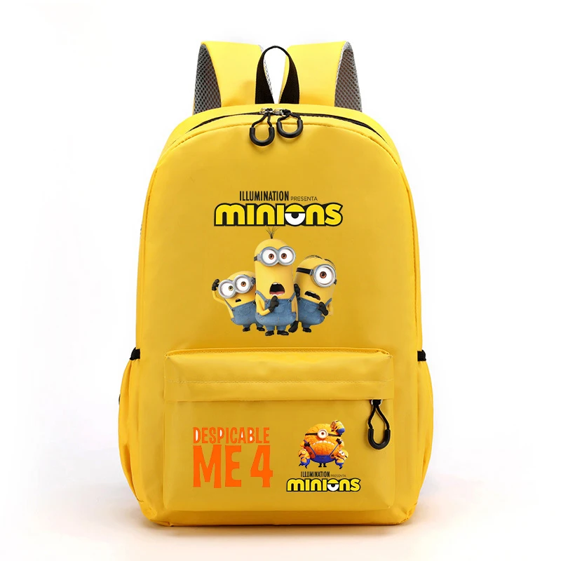 Despicable Mes Minionss Kids Girl School Bag New Movie Cartoon Printed Backpack Teenager Laptop Rucksack Student Knapsack Child