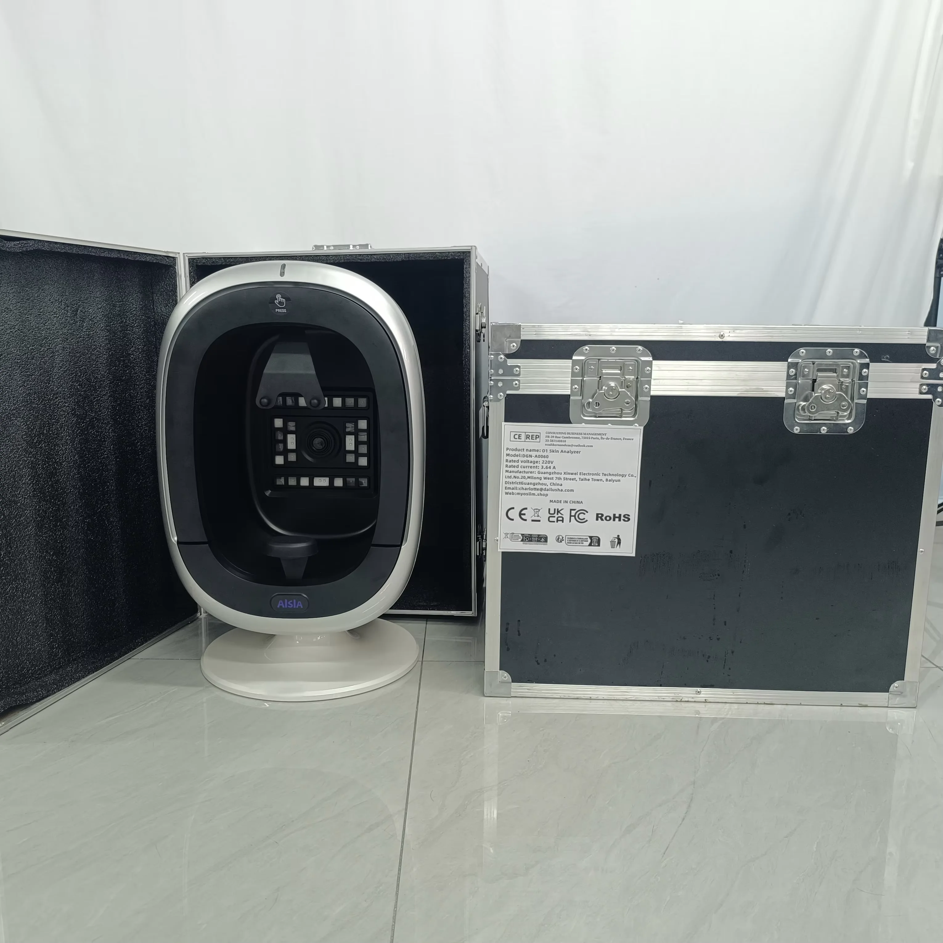 

3D Skin Scanner Care Facial Analyzer Monitor Machine Magic Mirror Portable Testing English Detector Face Camera Test Analysis