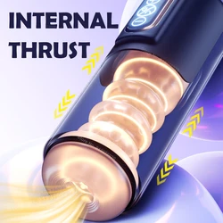 Automatic Male Masturbator Cup Telescopic Sucking Vagina Blowjob Machine Thrust Masturbation Sex Toys for Men Goods for Adults