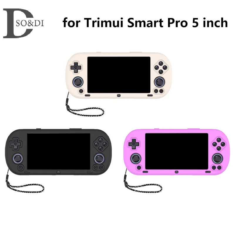 1Pcs Dust-Proof Silicone Game Console Protective Case For Trimui Smart Pro 5 Inch Gaming Machine Protector Gamer Accessories