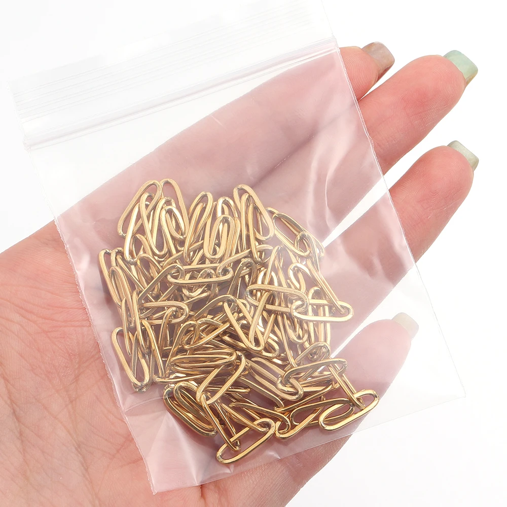 

1Meter Stainless Steel Chain Paperclip Link Chain Cable Chain For Necklace Bracelet Anklet DIY Jewelry Making Accessories