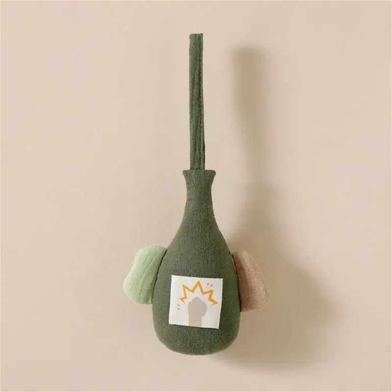 F19F Baby Sensory Toy Auditory Development Hand Hand Doll สำหรับบ้านและการเดินทางทุกวัน