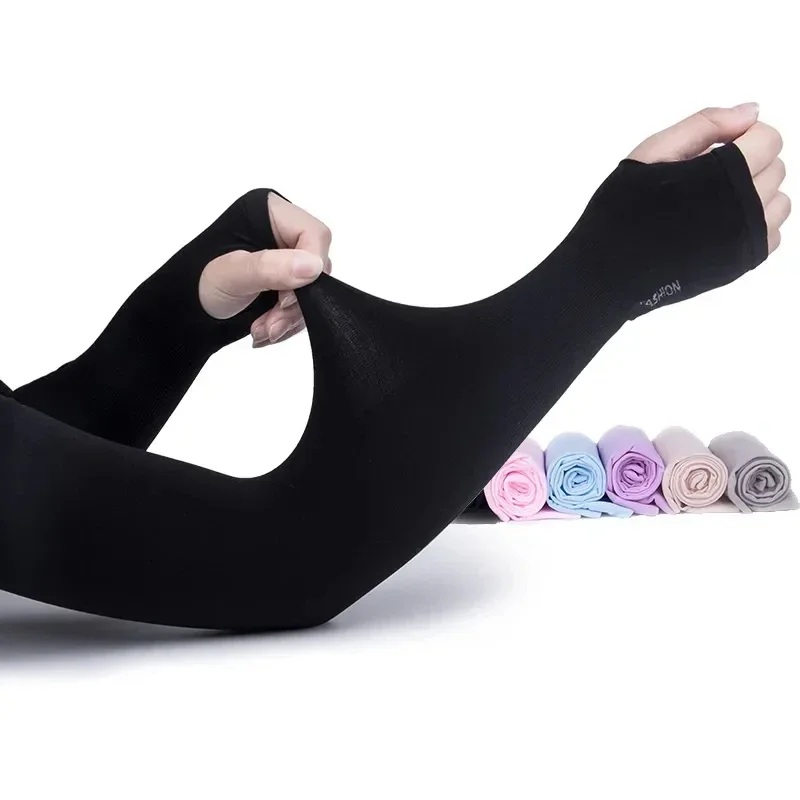 Manga Protetora Unissex para Braço, Aquecedor de Braço, Mangas Esportivas para Mulheres e Homens, Proteção Solar UV, Cobertura para Mãos, Suporte para Corrida, Pesca, Ciclismo, Esqui