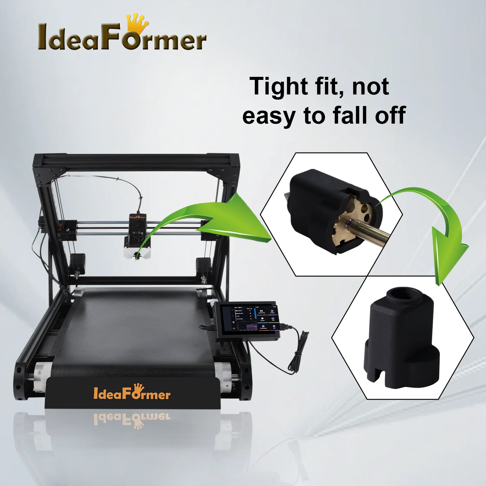 Zestaw Hotendu IdeaFormer IR3 V2, silikonowe etui, odporność na wysokie temperatury 300 ℃   Do części drukarki 3D IR3 V2 Belt Printer Extruder — zdjęcie produktu 6