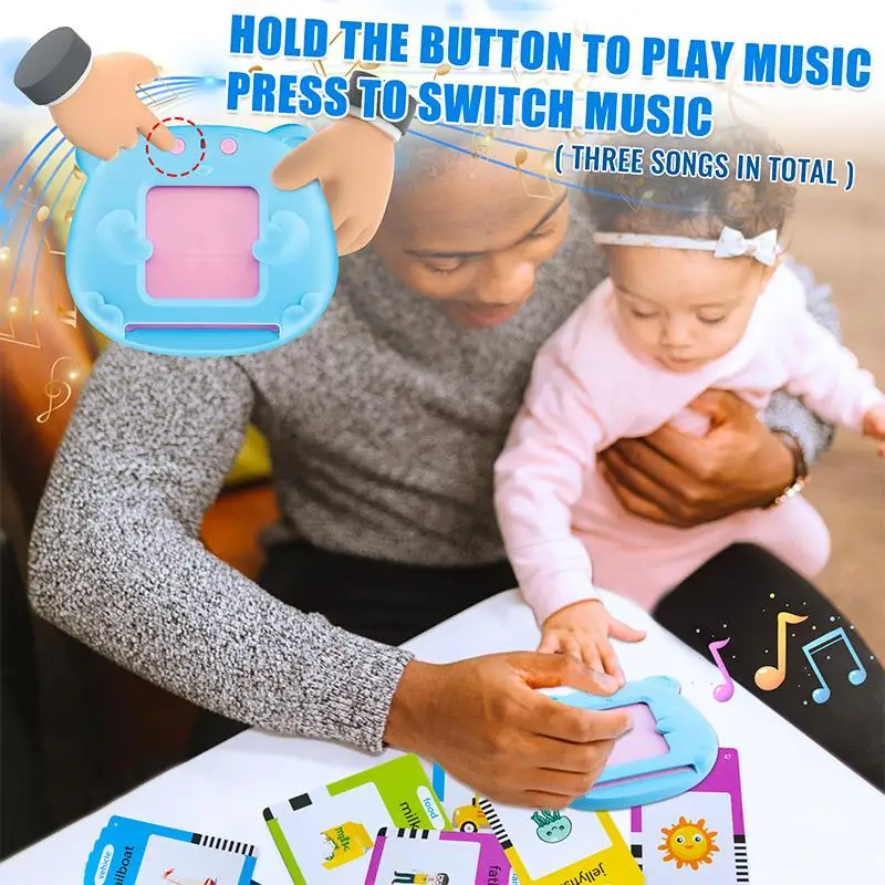 Educational Learning English Electronic Audio Book Toy Montessori Education Flash Cards Machine for Children Birthday Gift