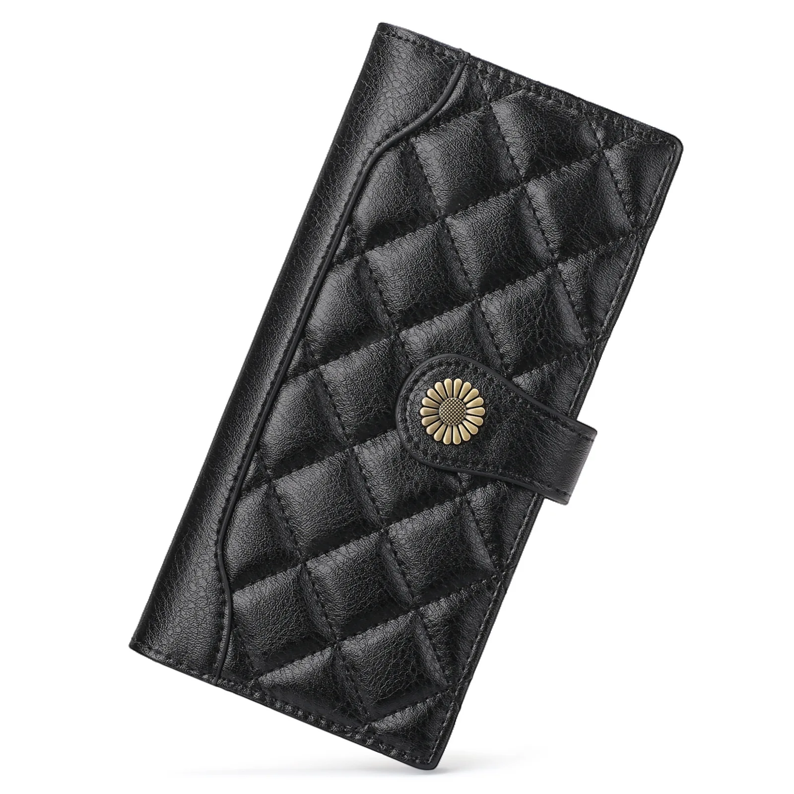 

Women's Leather Wallet Woman Luxury Long Wallets Fashion Women Purses Money Bags 2025 Handbags Womens Purse Cards Holder