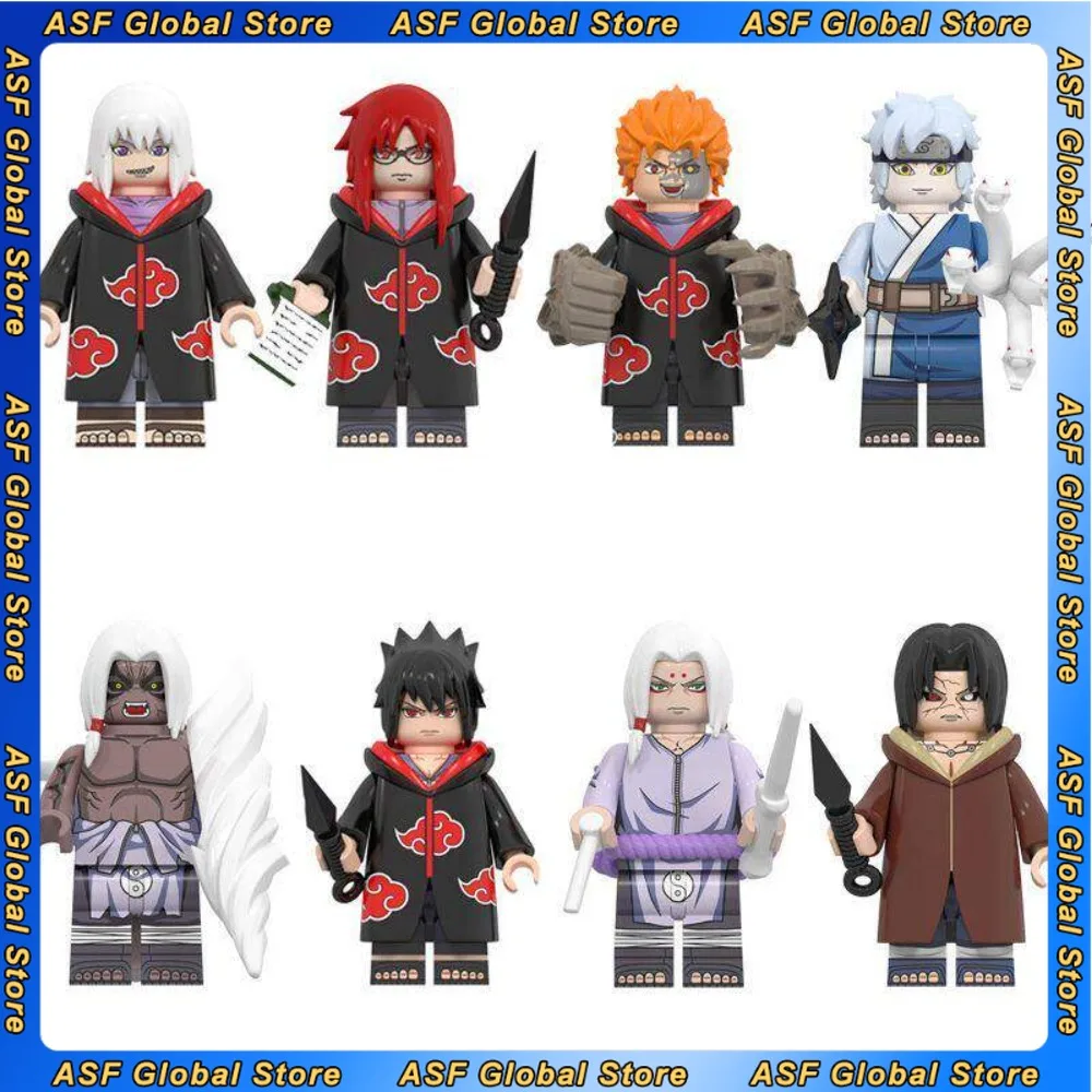 

5cm NARUTO Anime Figure Uchiha Sasuke Uchiha Madara Uchiha Itachi Peripheral PVC Building Blocks Desktop Birthday Gift Toys