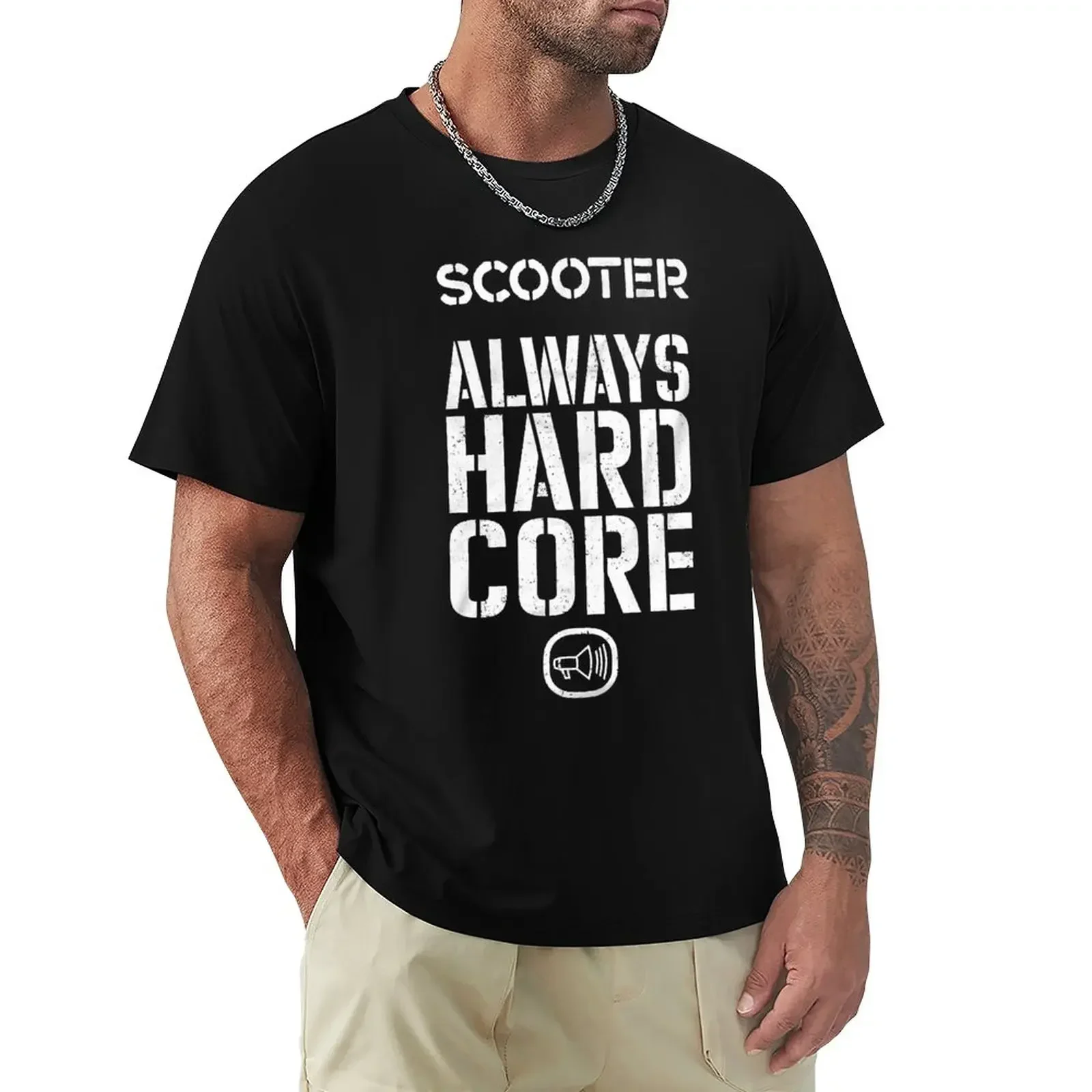 Always Hardcore The Rave and God Save SCOOTER T-Shirt anime stuff hippie clothes man t shirt black t shirts for men