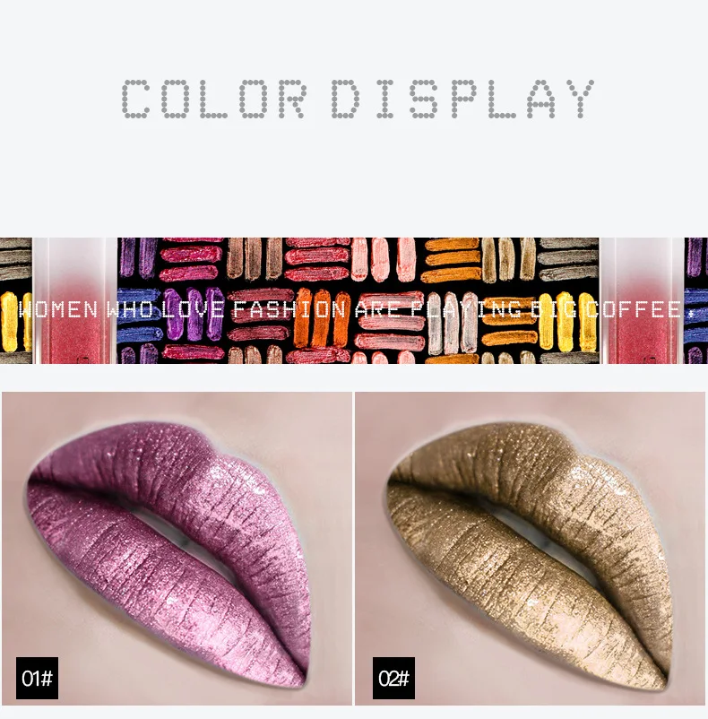 2025 Lucidalabbra perlescente Rossetto impermeabile a lunga durata Shimmer Diamond Lip Tint Glitter Lipgloss Cosmetici per il trucco quotidiano