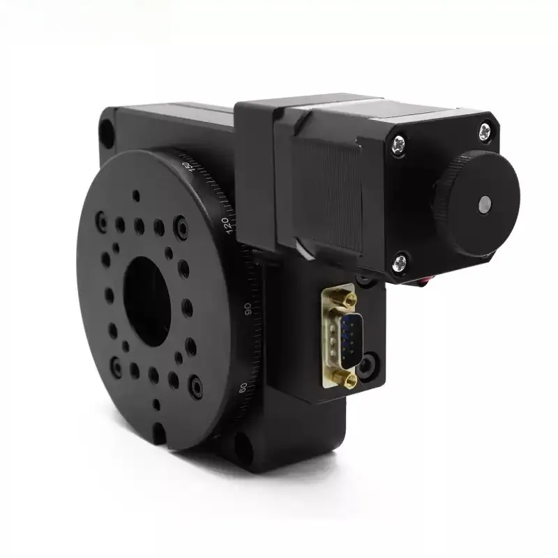 Y‑200‑R‑A‑60 360° Indexing Rotary Stage, 60mm Diameter Electric Precision Pan‑Tilt Turntable