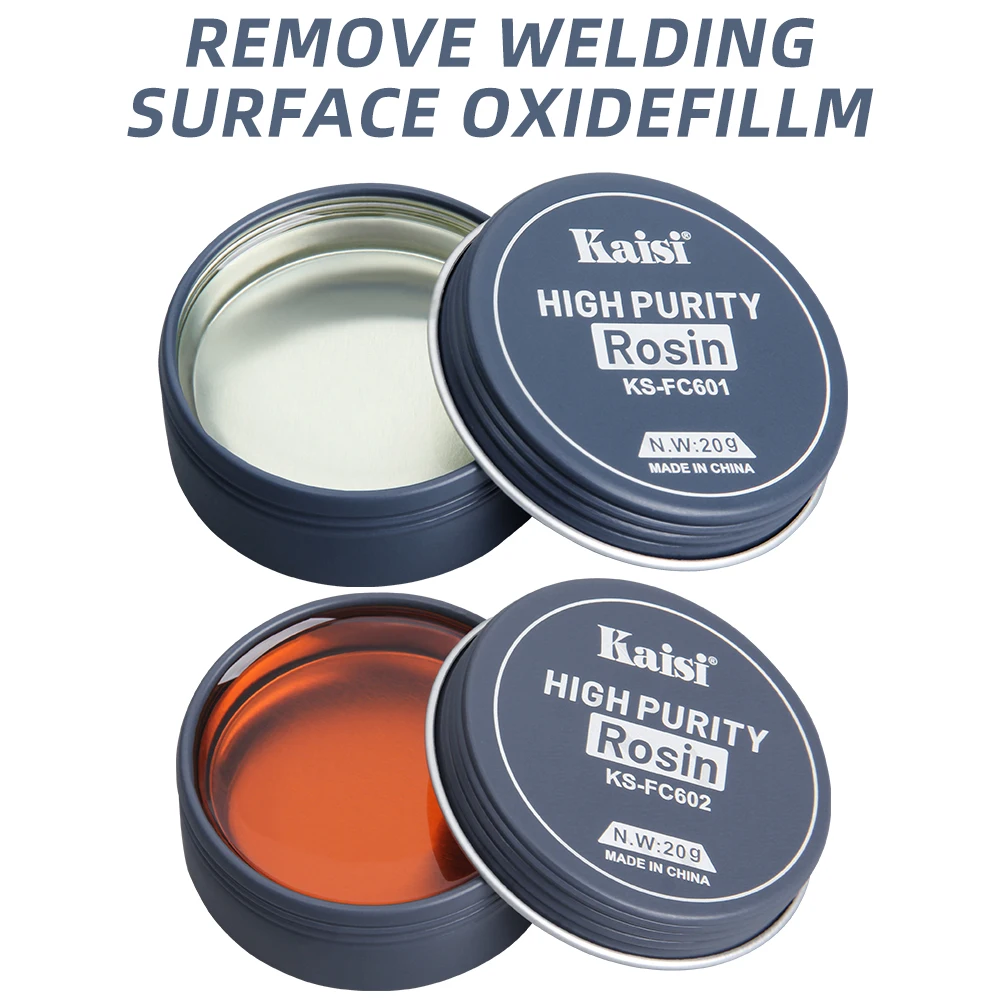 Kaisi Soldering Paste Mild Rosin 20G Welding Environmental Soldering Paste Flux for PCB IC Parts Repair BGA CPU LED Rework Tools