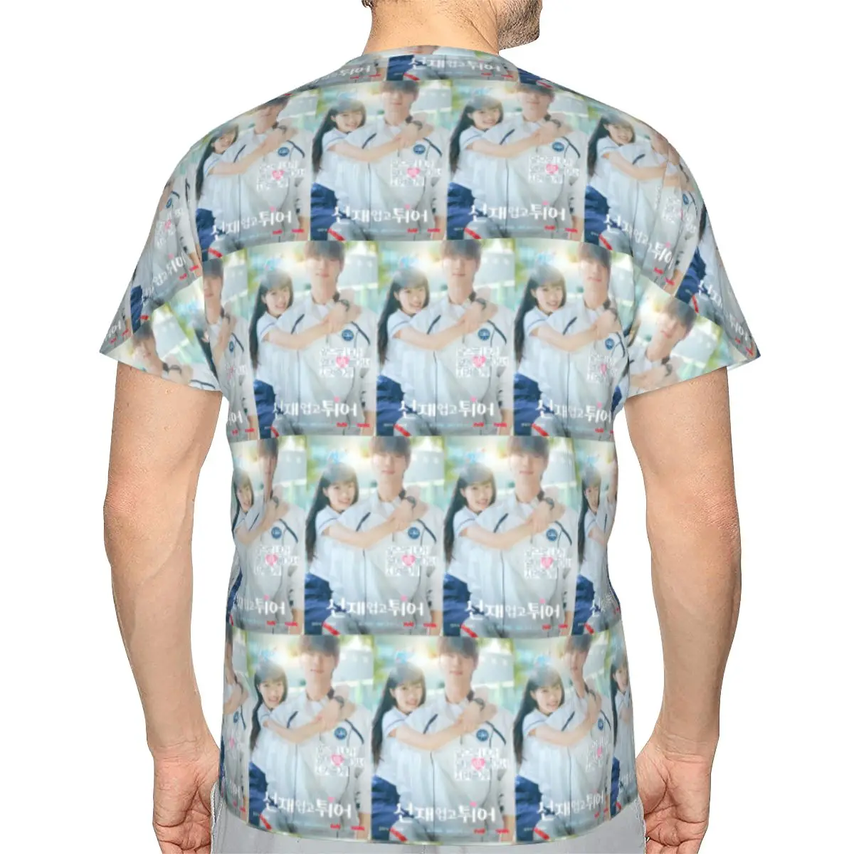 Lovely Runner Kdrama Poster 100% Cotton T-Shirt Men'sFunny T Shirts Men Crew Neck Short Sleeve