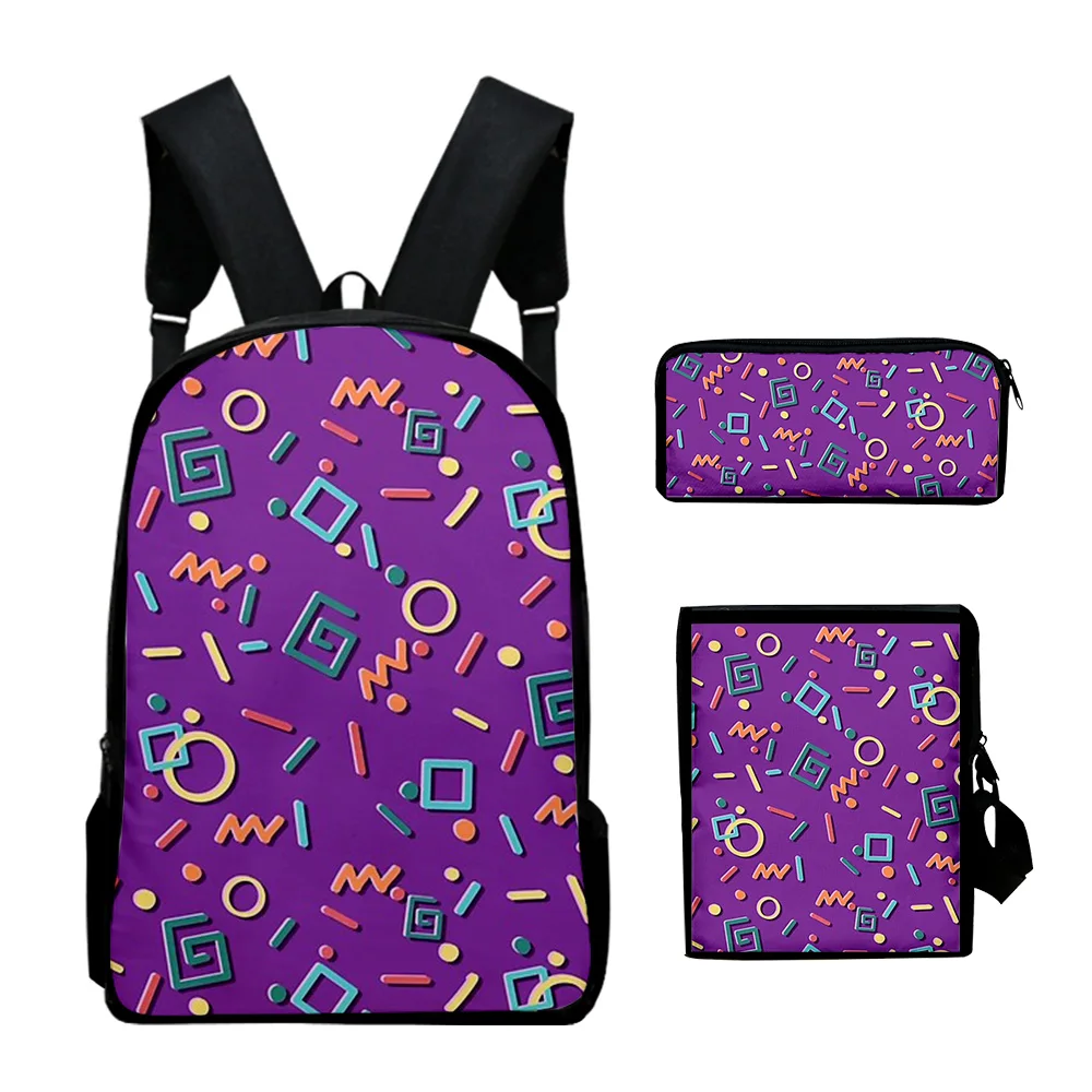 Classic Popular Funny dreamteam 3D Print 3pcs/Set pupil School Bags Laptop Daypack Backpack Inclined shoulder bag Pencil Case