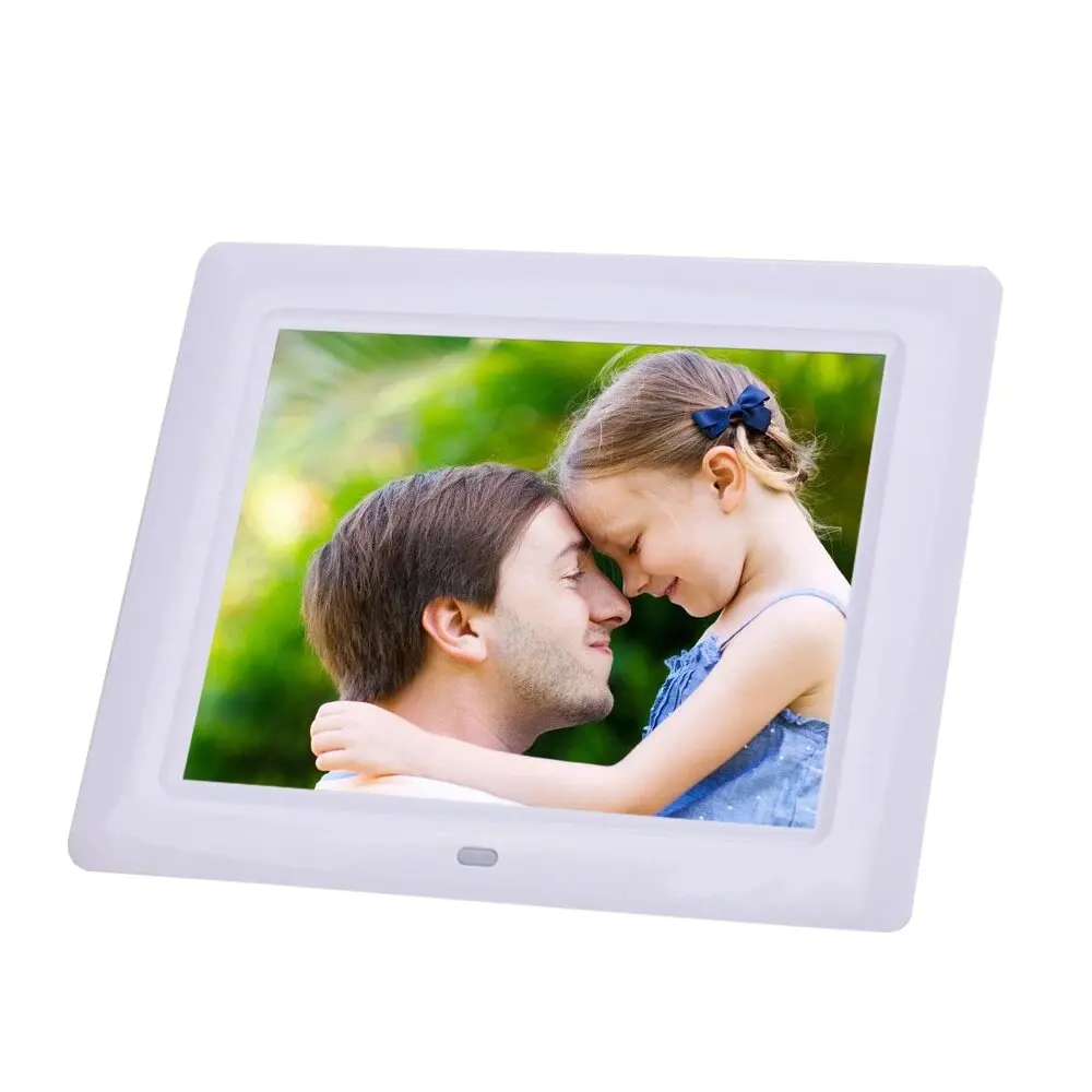 8'' HD TFT-LCD Digital Photo Frame Clock Photo MP3 MP4 Movie Player,Digital picture frame  with Remote Desktop For Friend Gift