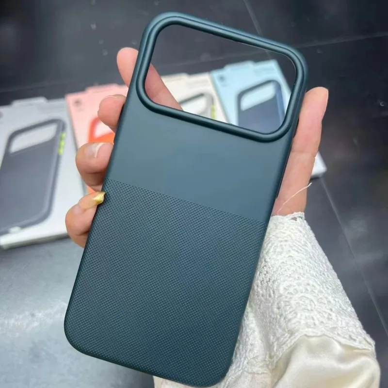 Magnetic Matte Anti-Slip Circle Dot Soft TPU Case For iPhone 18 17 16 15 14 13  Pro Max For Magsafe Charge Anti-fall Cover