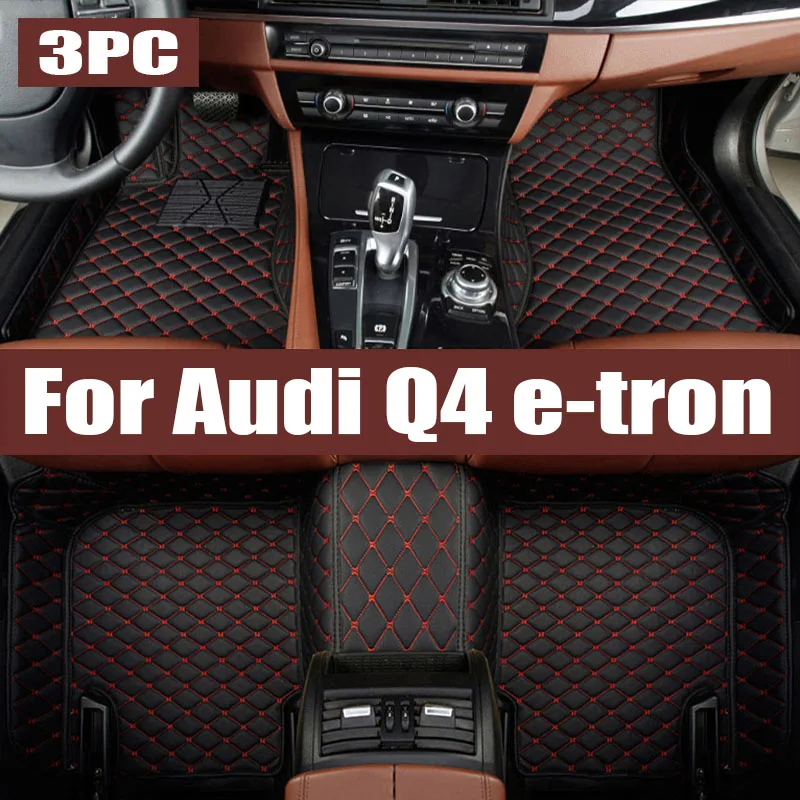 Car Floor Mat for Audi Q4 e-tron 2022~2024 2023 Tray Part Foot TPE Waterproof Inner Liner Carpet Pad Custom Cover Rug Accessorie