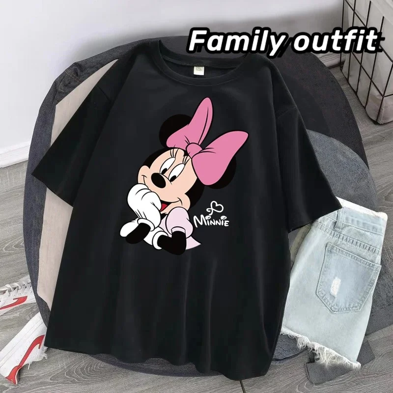 New Brand Summer Mickey Mouse Women\'s Tshirt Women Korean Version of Loose Half-sleeved Summer Women\'s Tshirt Women Clothes Men