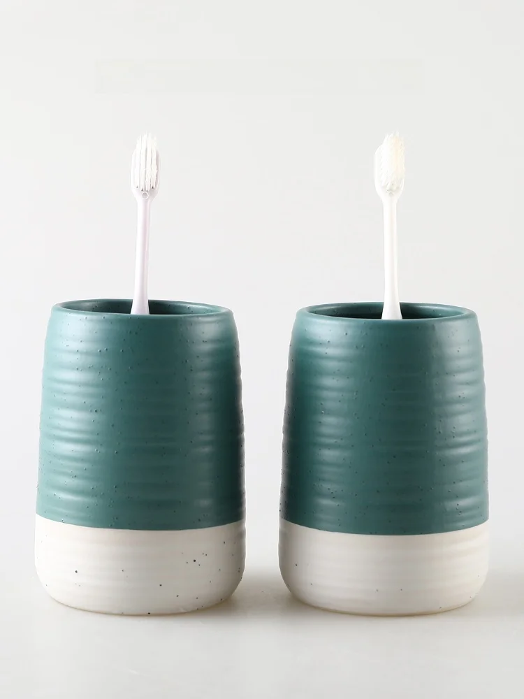 

KULE HOME Cerc Toothbru Cup Mouth Rinse Cup Luxury Hotel Homestay Bruing Cup Home Use Batoom Accories H8263