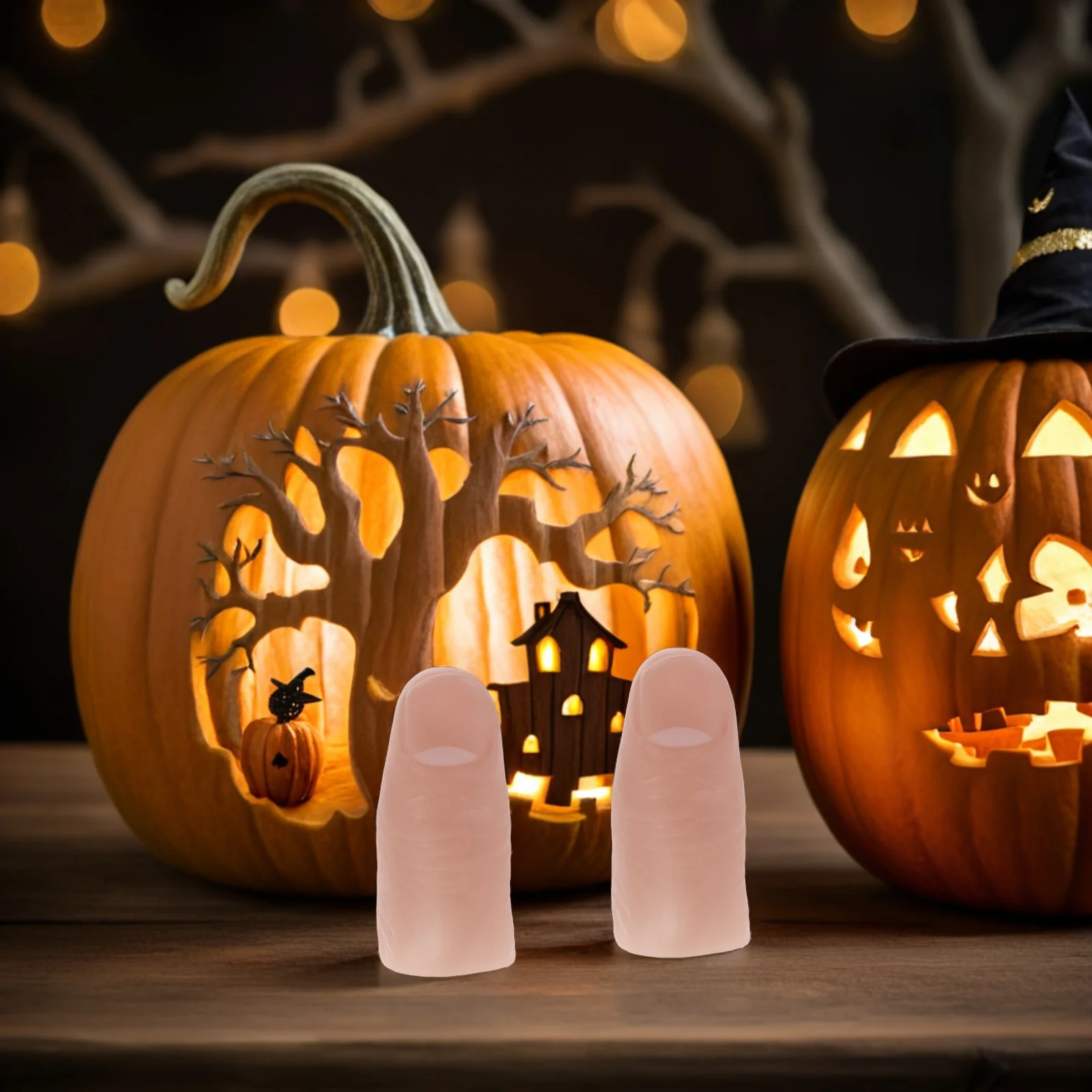 

20Pcs Vinyl Practice Fingers Realistic Fake Finger for Nail Props Trick Performances Cosplay Mannequin Finger Set