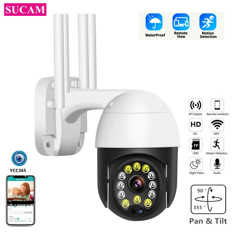 Full HD 2MP Security WIFI Camera Wireless Two Way Audio Motion Detection Video Surveillance Waterproof Pan Tilt Camera Outdoor