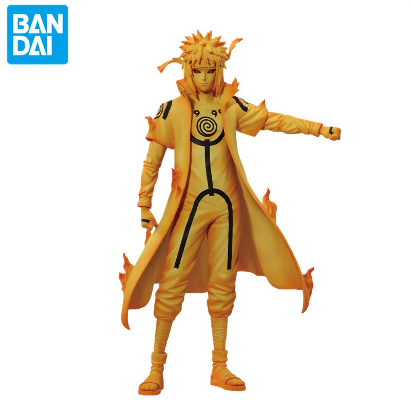 Bandai Genuine Anime Naruto Shippuden Minato Naruto Ichiban Award C Award D Award PVC Character Scene Figure Model Toy Gift