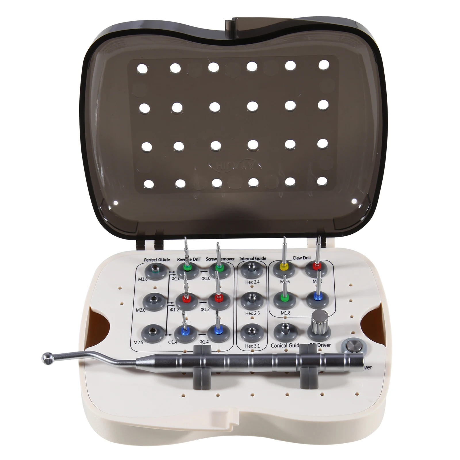 Kit voor het verwijderen van implantaten en gebroken schroeven SR RCD NeoBiotech universeel implantaat