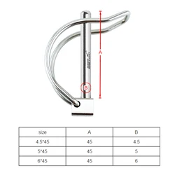 1Pc Marine 316 Stainless Steel Quick Lock Release Trailer Towing Coupler Safety Pin Bicycle Stroller Cargo Boat Hitch Hook Clips