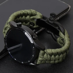 20MM 22mm Nylon Strap For Samsung Galaxy Watch 4 5 6 40mm 44mm Pro 45mm Classic 46mm 42mm Outdoor Bracelet Huawei GT 2 3 4 Band