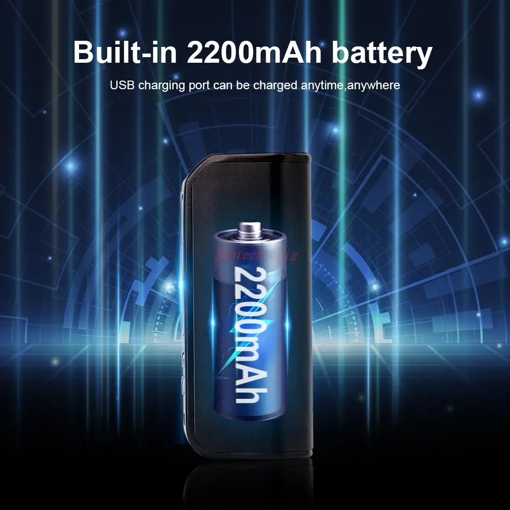 전압 조절식 전자 담배 베이퍼 기화기, 베이프 스모크 키트, 80W 박스 모드, 2200mah 배터리, 2.0ml 무화기, 7W-80W