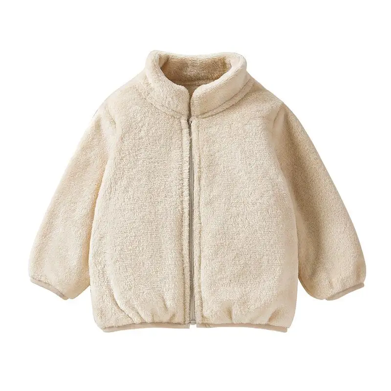New Solid Color Printed Fashionable Cartoon Cute Windproof Warm Jacket for Boys and Girls In Autumn and Winter image 6