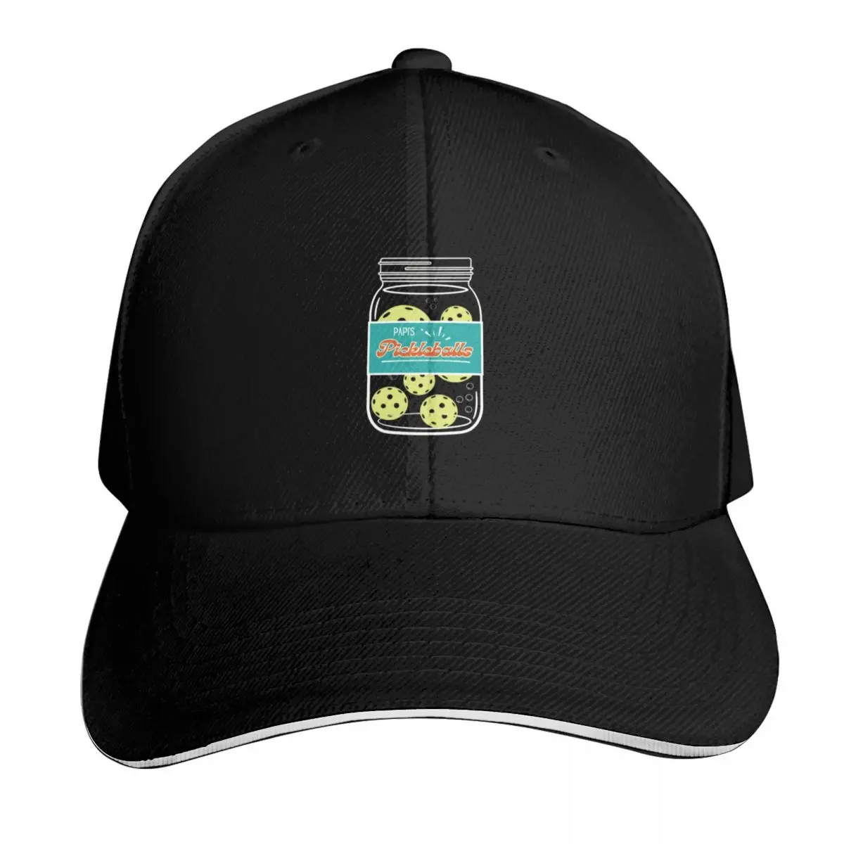 Jar of Pickle(ball)s Baseball Cap Outdoor Golf Running Hiking Summer Beach Travel Streetwear Hip Hop Trendy