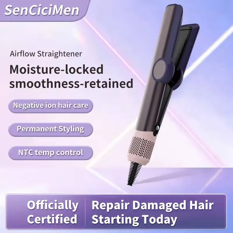 

Профессиональный стайлер 2-в-1: выпрямитель и фен для волос с функцией отрицательных ионов, бытовой фен-выпрямитель с нагревом