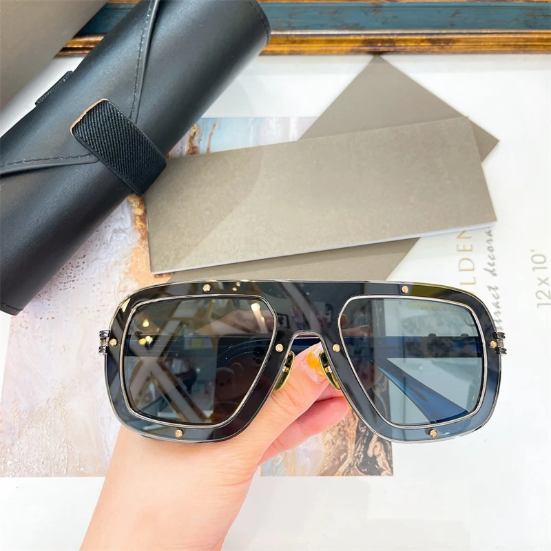 2025 Sunglasses Ladies DTS427 RAKETO Alloy Acetate Design Women High Quality Outdoor Popular Men Sunglasses Man Woman Eyewear