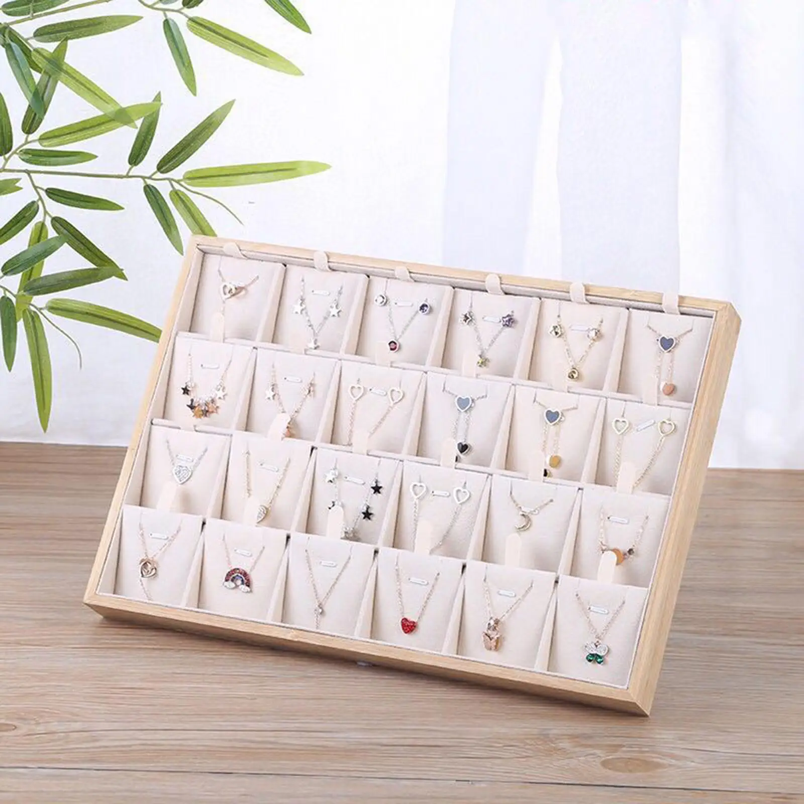 

Подставка для демонстрации ювелирных изделий, футляр для хранения серег, шкатулка для украшений с 24 отдельными отделениями, портативный прочный органайзер для подарков дочери