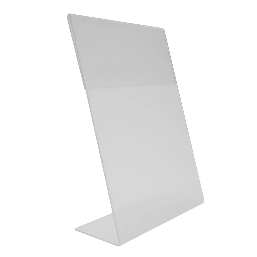 

A6 Transparent Acrylic Display Stand Desk Shelf Display-=- Card Stand Office //Business -=-Stand Desktop Holder Home Decoration