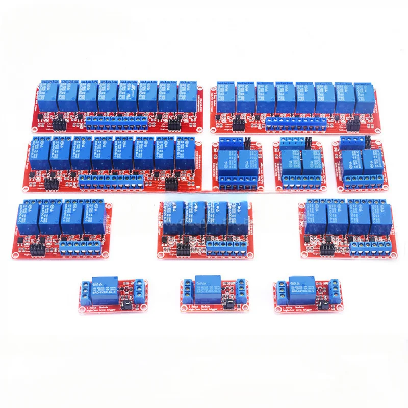 Relay Module 2/4/8 Channel 5V 12V 24V DC, Opto-Isolated High/Low Level Trigger for Home Automation IoT,SL26104