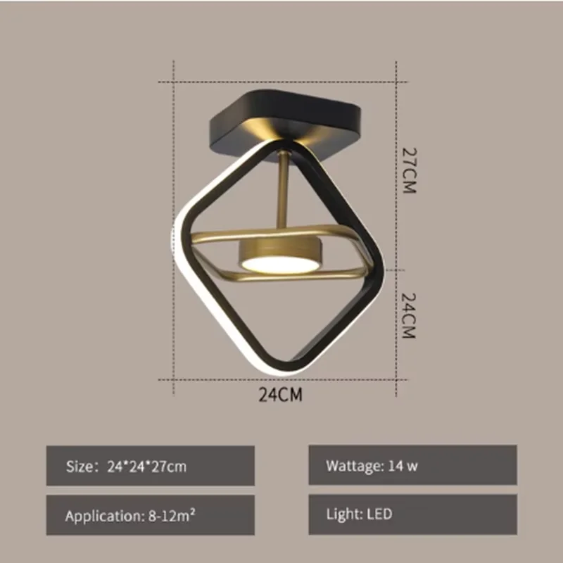 Modern LED Ceiling Light Indoor Lighting For Home Living Room Bedroom Dining Chandelier Decoraction Gold/Black Lamp Fixtures