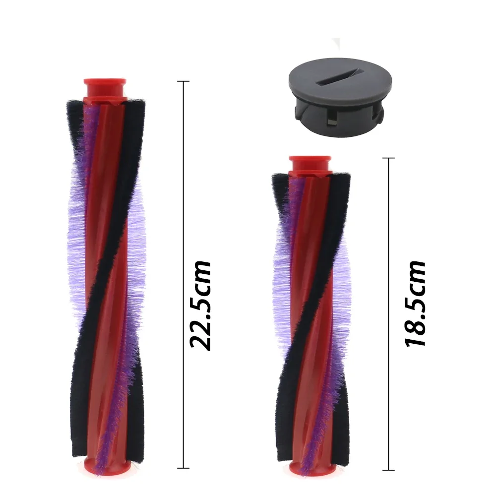 Ролик-щетка и торцевая заглушка 22,5 см/18,5 см для пылесосов Dyson V6 DC59 DC62 SV03 SV07, арт. 963830-02 / арт. 963830-01 / арт. 965665-03