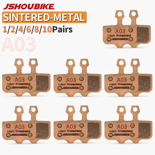 JSHOUBIKE 1/2/4/6/8/10 pares de pastillas de freno hidráulicas de Metal sinterizado para SRAM E1 E3 E5 E7 E9 CR ER,XX,XO,DB1,DB3,DB5,NUTT