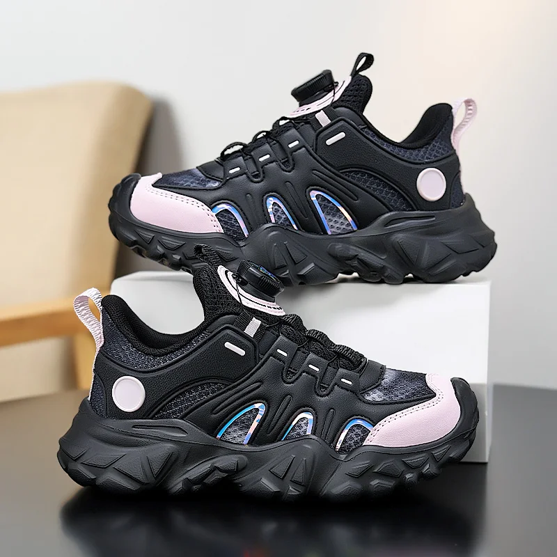

Luxury Girls Sneaker Fashion Kids Sports Shoes Thick Sole Soft Children School Casual Platform Shoes Tennis Sneaker for Girls