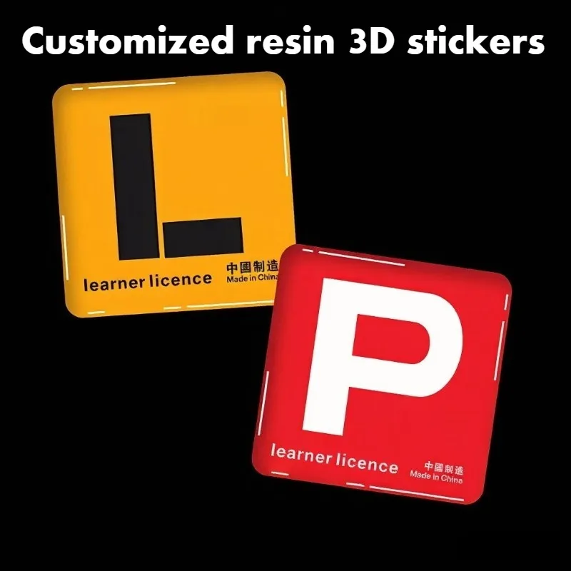 

50PCS Custom Crystal Epoxy Resin Customized Logo, Epoxy Resin Label, Car Logo, Waterproof and Wear-resistant Trademark