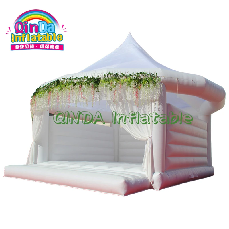 Popular Inflatable Bouncer/Inflatable Bouncy Castle/ White Wedding Bounce House Factory Price